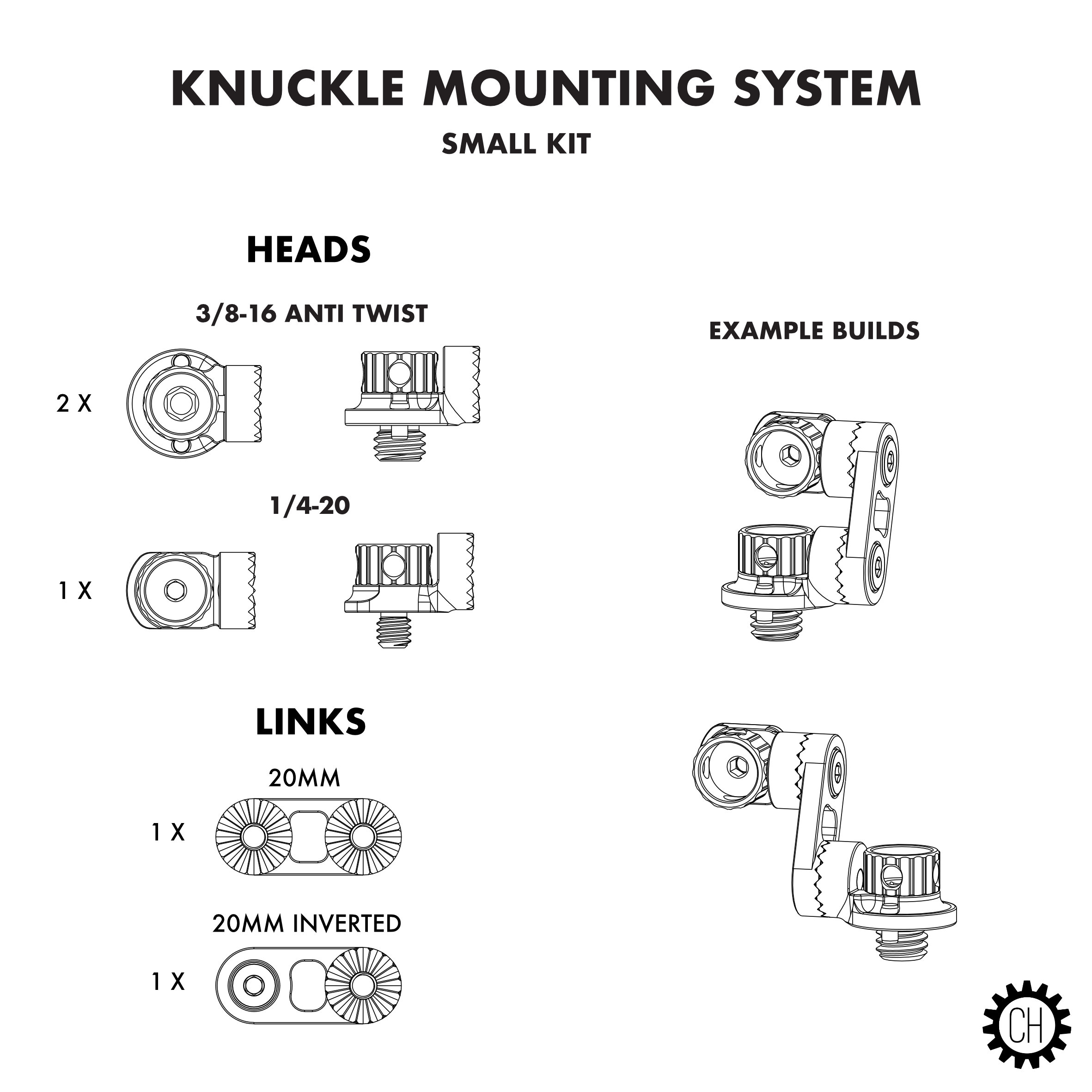 Knuckle Mount Kit - Small - Image 2